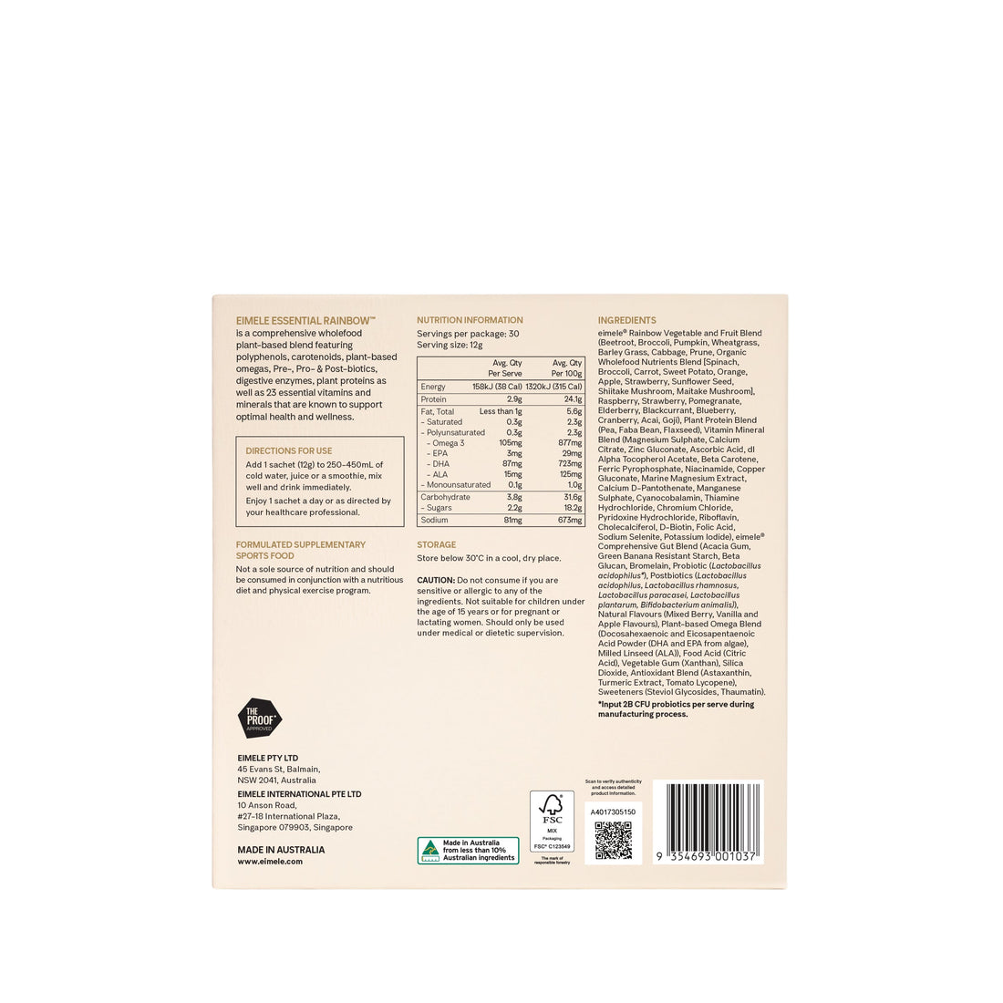 essential rainbow. travel pack. - Eimele