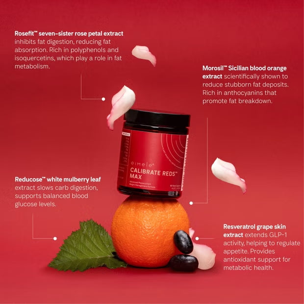 Calibrate Reds Max | GLP-1 Weight & Metabolic Support Capsules | Eimele Calibrate Reds Max | GLP-1 Weight & Metabolic Support Capsules | Eimele